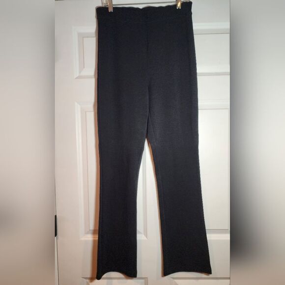 Venezia Vintage Stretchy Black High Waisted Bootcut Pants - Picture 1 of 4